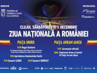 Cluj-Napoca sărbătorește Ziua Națională a României. Programul zilei de 1 Decembrie 2025