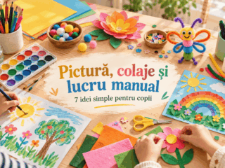 Pictură, colaje și lucru manual: 7 idei simple care îi țin pe copii implicați