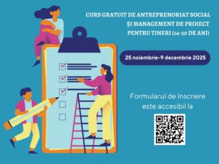 Curs gratuit de antreprenoriat social pentru tineri la Biblioteca Județeană „Octavian Goga”