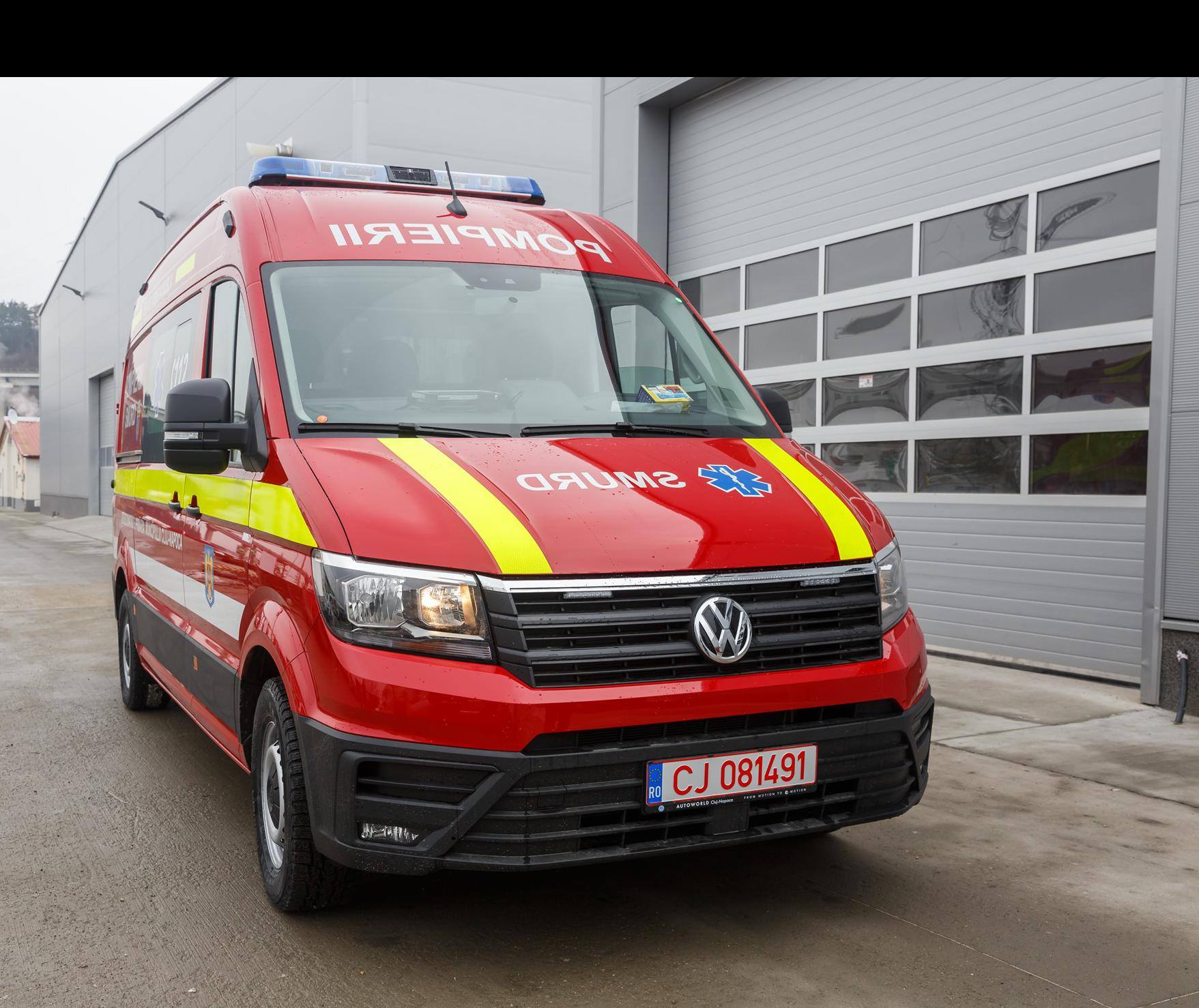 O ambulanță nouă, pusă la dispoziția Unității de Primire Urgențe Cluj