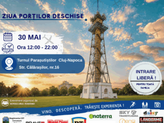 „Curajul se învață” – eveniment dedicat copiilor, tinerilor și comunității, organizat la Turnul Parașutiștilor din Cluj-Napoca