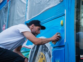 Clujul respiră prin artă: Urban Skin, primul mural eco-activ din oraș