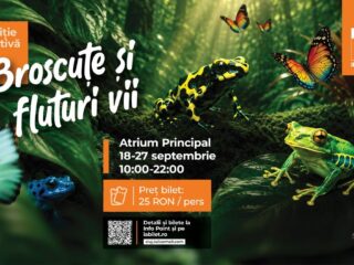 Expoziția educativă de broscuțe și fluturi vii ajunge în acest weekend la Iulius Mall Cluj