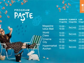 Program special la Iulius Mall Cluj: magazinele, Cinema City și Auchan, deschise din a doua zi de Paște