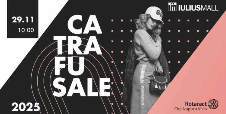 CATRAFU-SALE te așteaptă la Iulius Mall Cluj, cu o ediție caritabilă de Crăciun