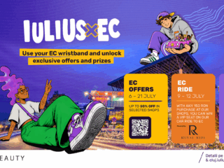 Brățara de festival, Electric Offers, tombolă pentru EC Ride spre Bonțida, EC Fun Zone și BUS station, toate te așteaptă la Iulius Mall Cluj!