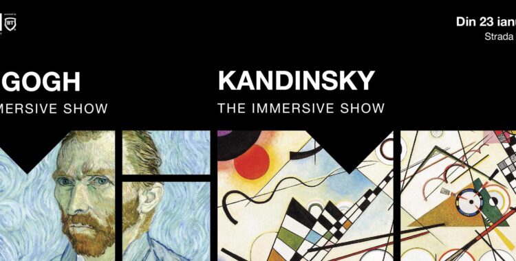 „Van Gogh” și „Kandinsky” – noi spectacole imersive la MINA Cluj, din 23 ianuarie!