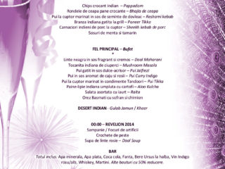 Revelion 2014 la Restaurant Indigo