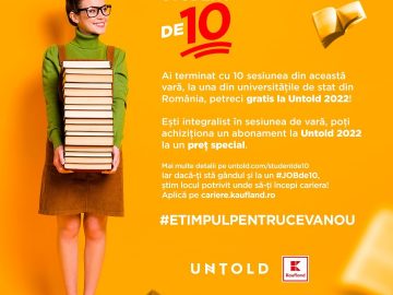UNTOLD premiază studenții de 10, într-o nouă campanie de susținere a excelenței în educație