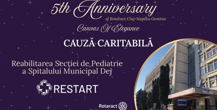 Gala „Canvas of Elegance” aduce comunitatea împreună pentru renovarea Secției de Pediatrie a Spitalului Municipal Dej