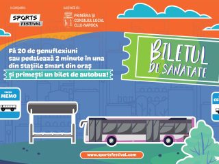 Biletul de Sănătate revine în Cluj! Genuflexiuni sau pedalat pentru o călătorie gratuită cu autobuzul