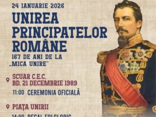 Clujul sărbătorește Ziua Unirii Principatelor Române. Programul zilei de 24 Ianuarie