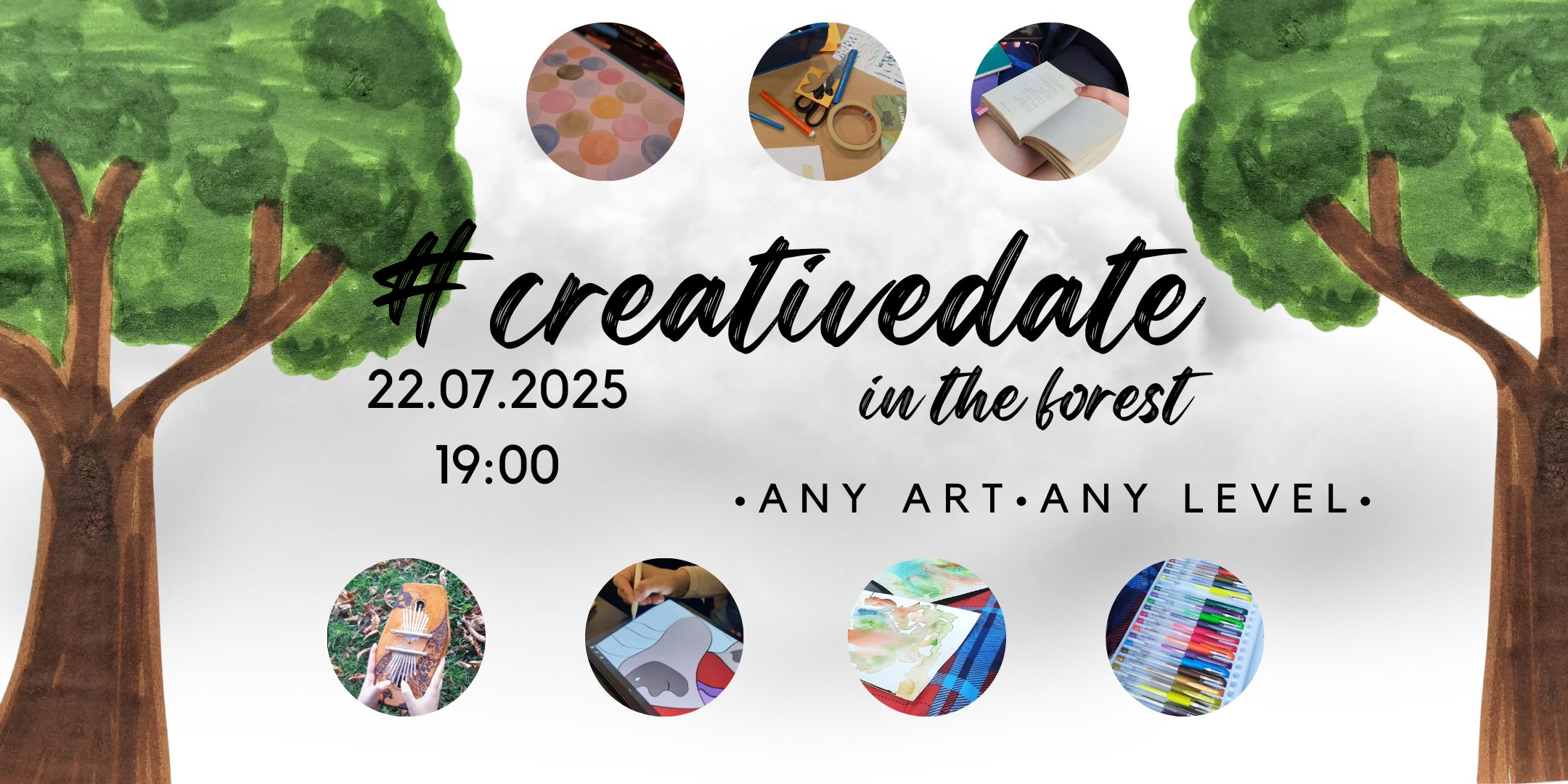 creative date in the forest - afiș