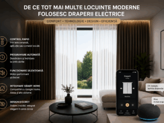 De ce tot mai multe locuinte moderne folosesc draperii electrice