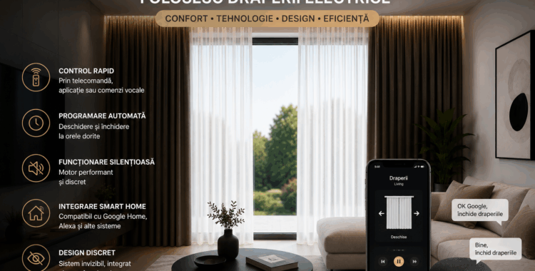 De ce tot mai multe locuinte moderne folosesc draperii electrice