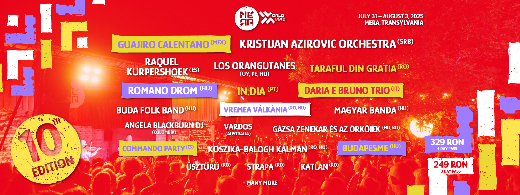 line-up complet Mera World Music 2025