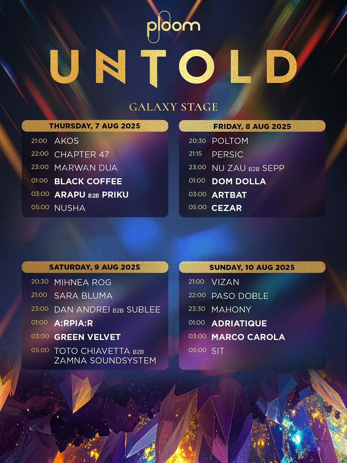 program galaxy stage untold x
