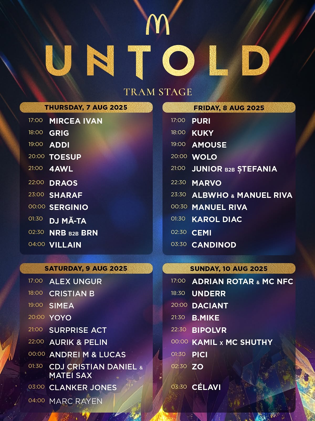 Artiști și Program UNTOLD X (2)