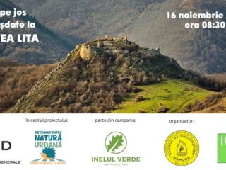 Drumeție ghidată de descoperire a istoriei și naturii la Cetatea Lița, în cadrul campaniei „Inel Verde Metropolitan Clujean”
