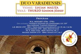Recital de duete în Lapidarium, Muzeul Cetății și Orașului Oradea