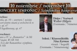 Concert simfonic 10 noiembrie: J. Sibelius, A. Bruckner