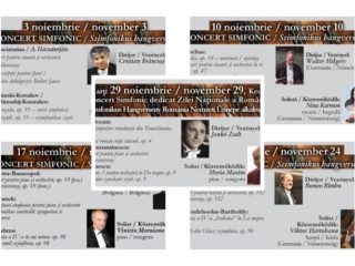Programul concertelor simfonice în luna noiembrie