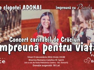 Concert caritabil alături de Corul Adonai și Paula Seling