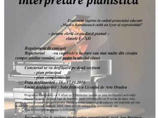 Festival de interpretare pianistică