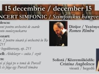 Concertele simfonice din luna decembrie