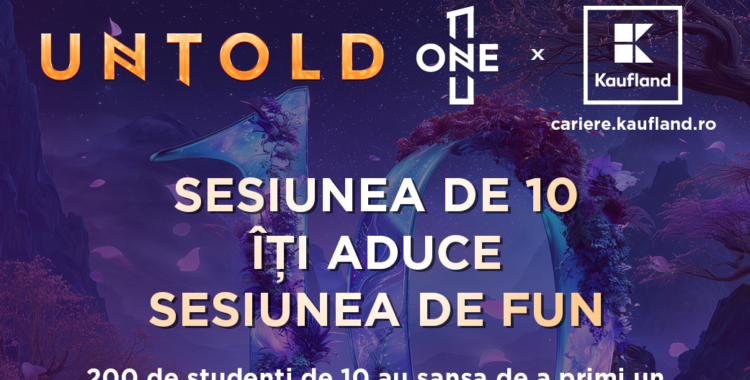 200 de studenți cu media 10 în sesiunea de vară vor primi abonamente General Access gratuite la UNTOLD ONE